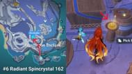 Radiant Spincrystal in Frostmoon Enclave #162 (Image via HoYoverse)